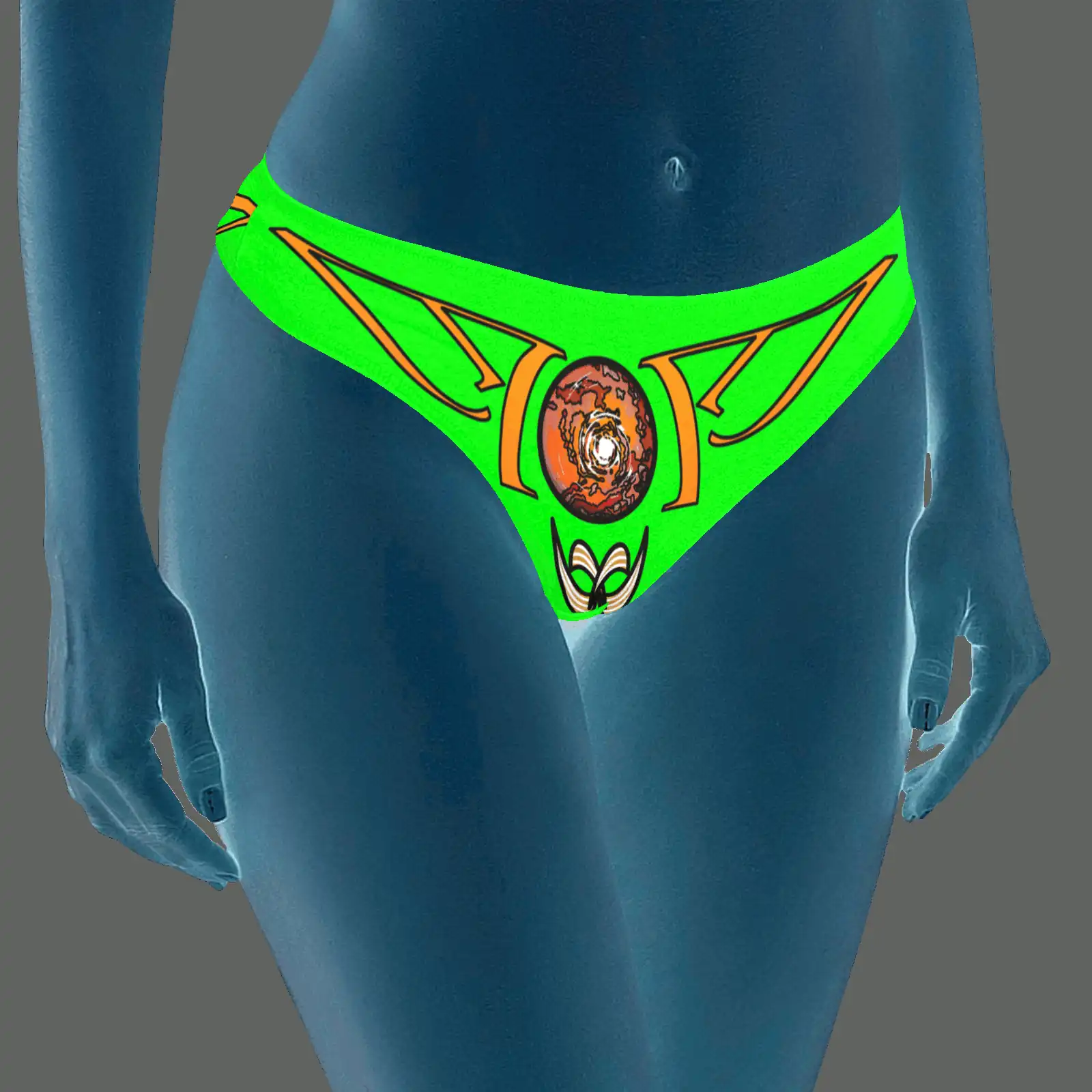 Classic thong green 000255000