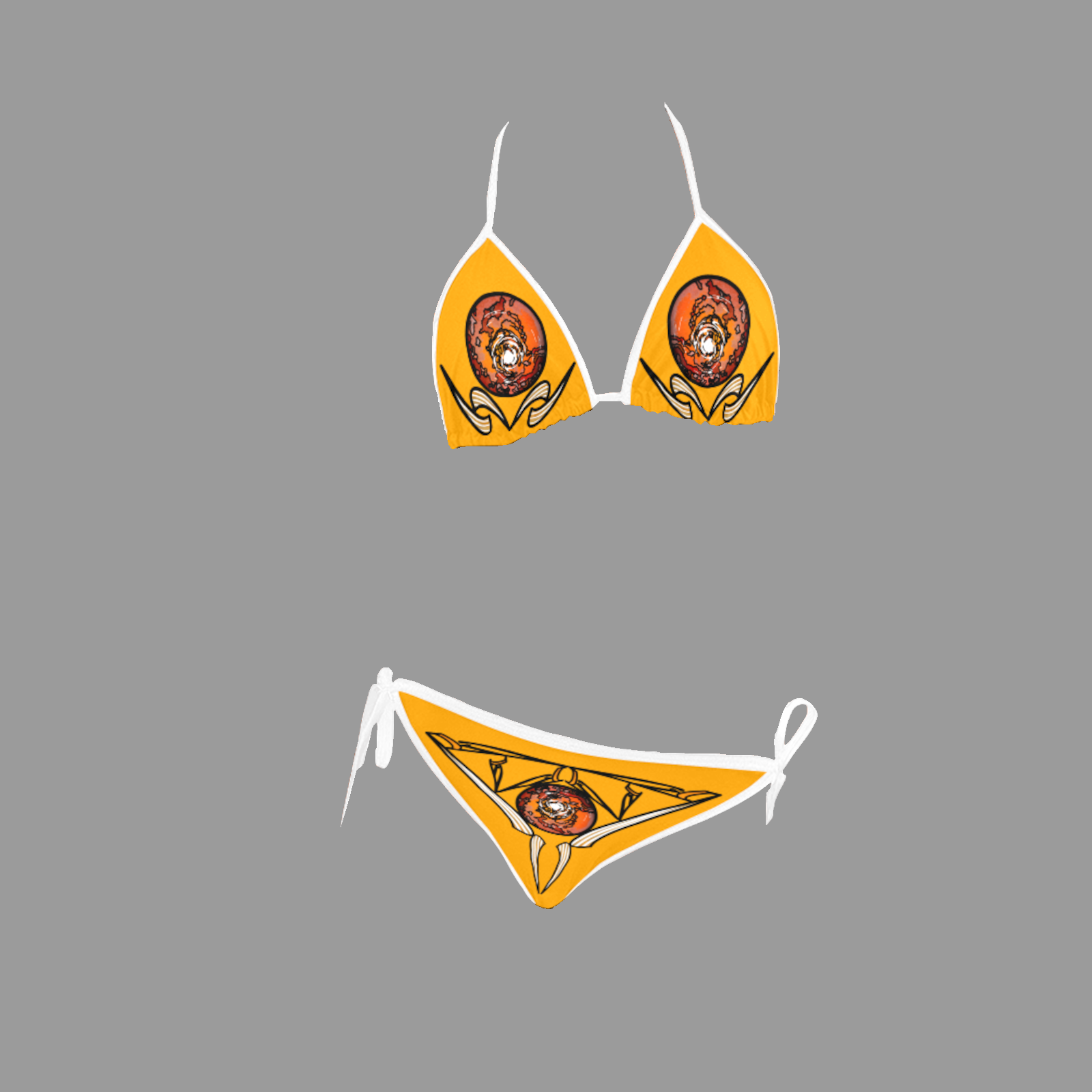 Bikini swimsuit orange 255165000 - Image 3