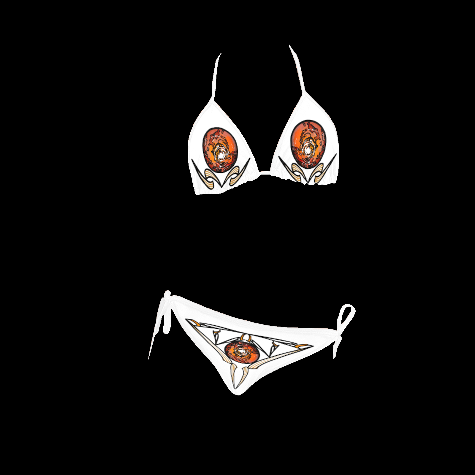 Bikini swimsuit white 255255255 - Image 3