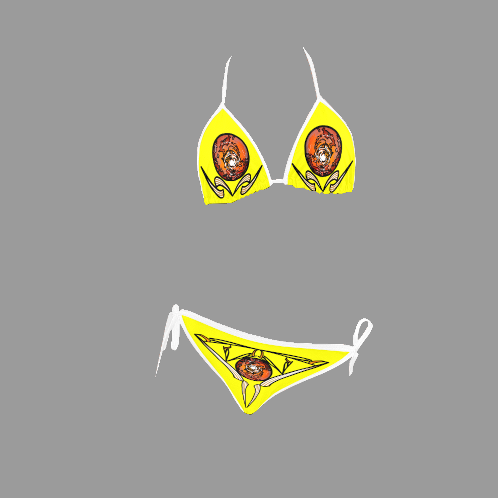 Bikini swimsuit yellow 255255000 - Image 3