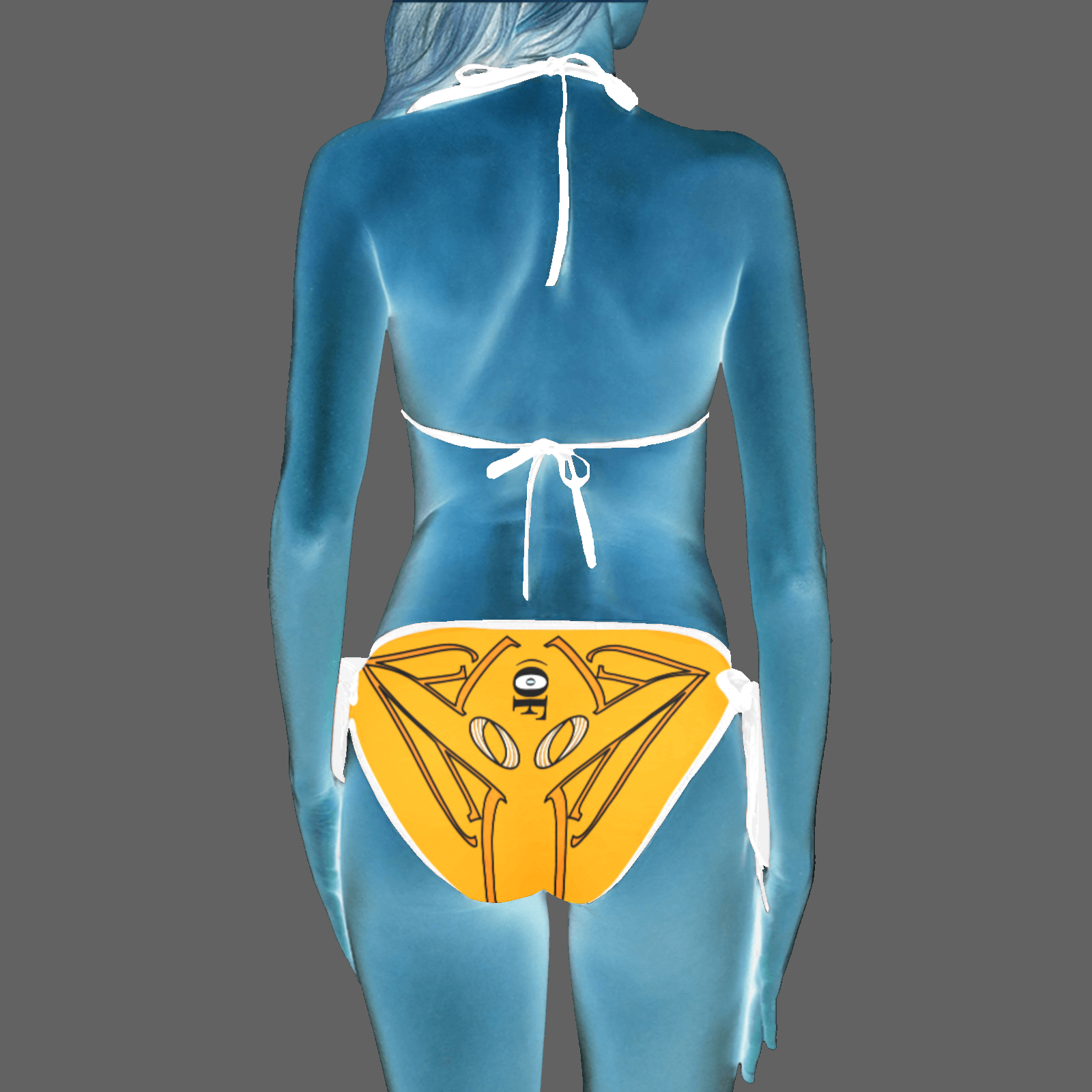 Bikini swimsuit orange 255165000 - Image 2