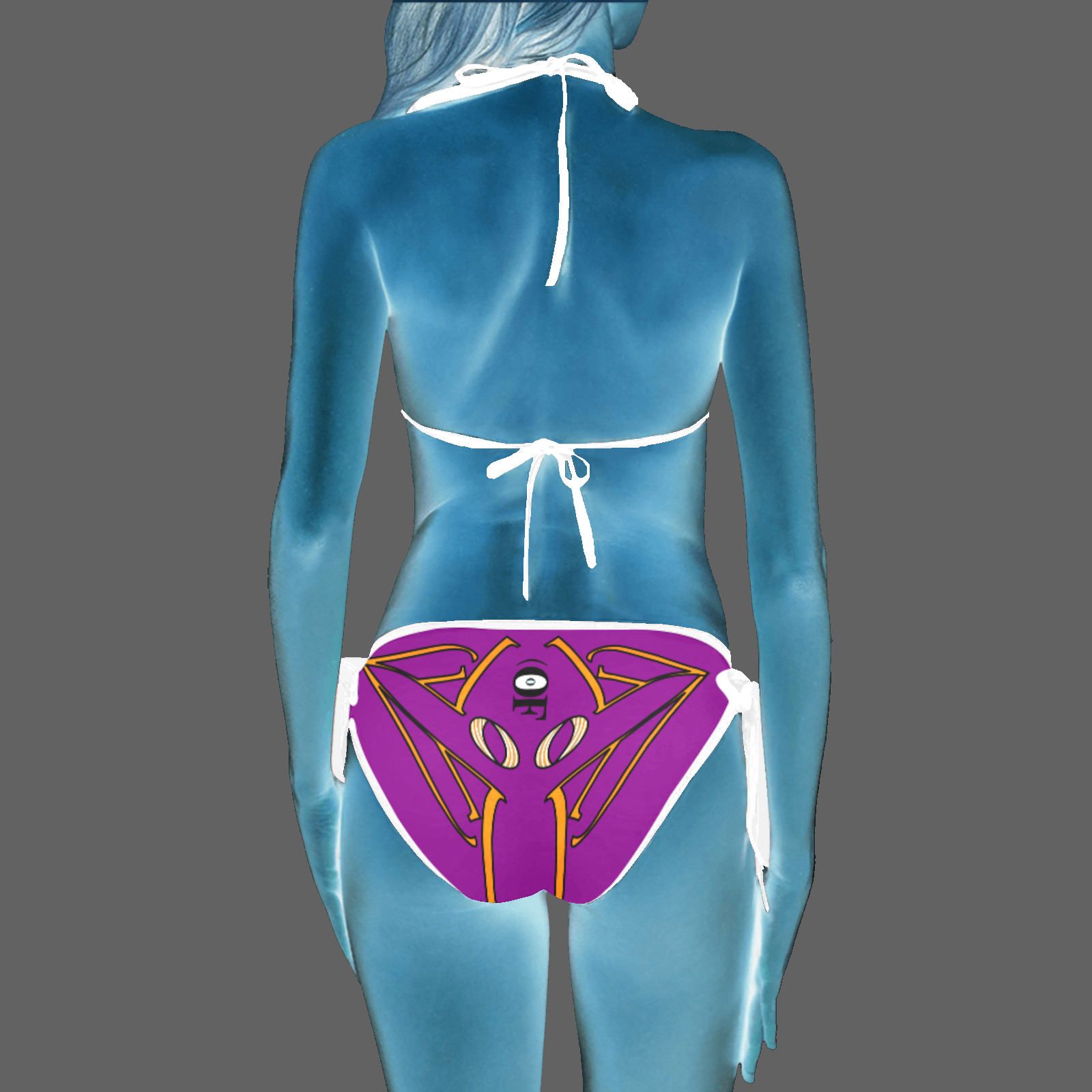 Bikini swimsuit purple 128000128 - Image 2