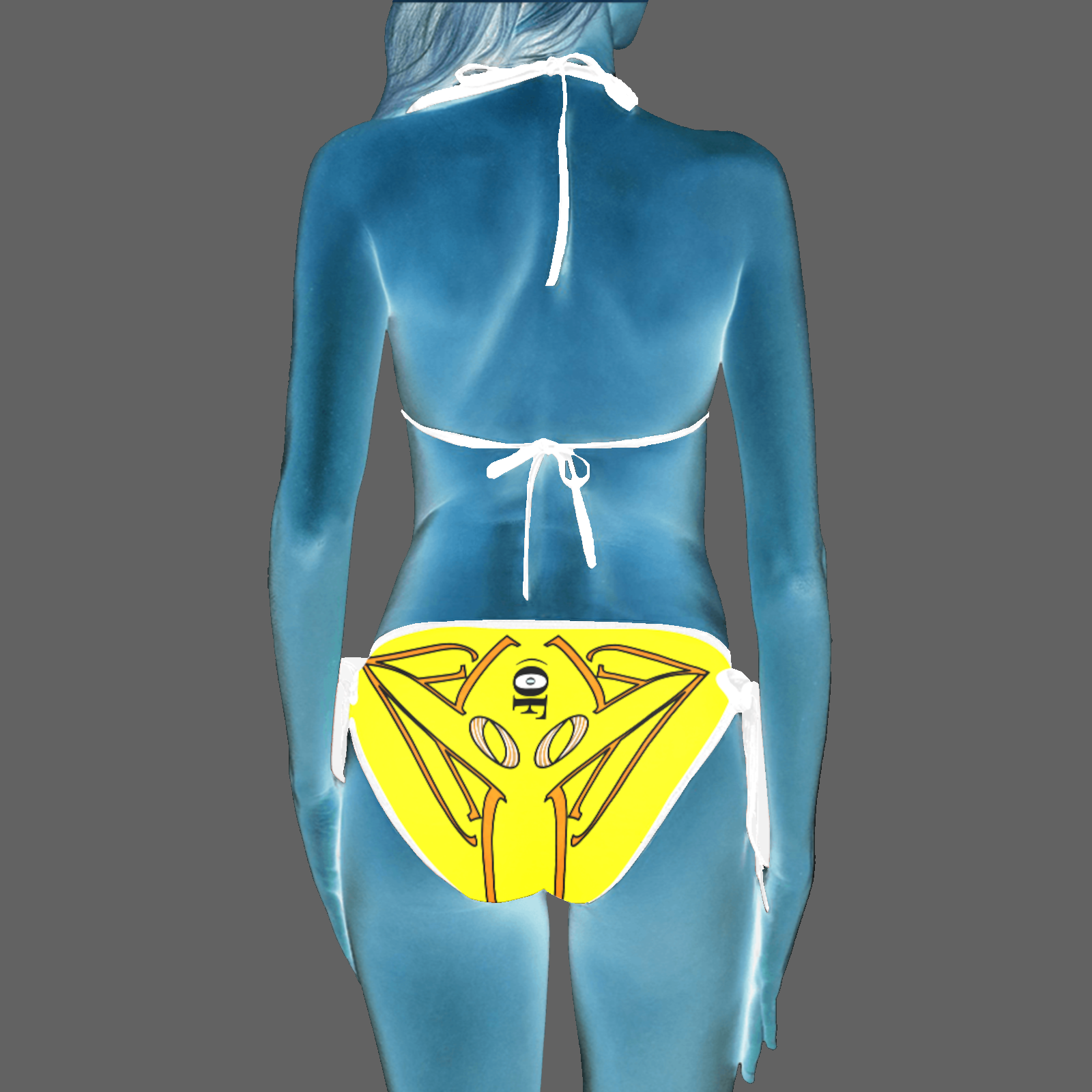 Bikini swimsuit yellow 255255000 - Image 2