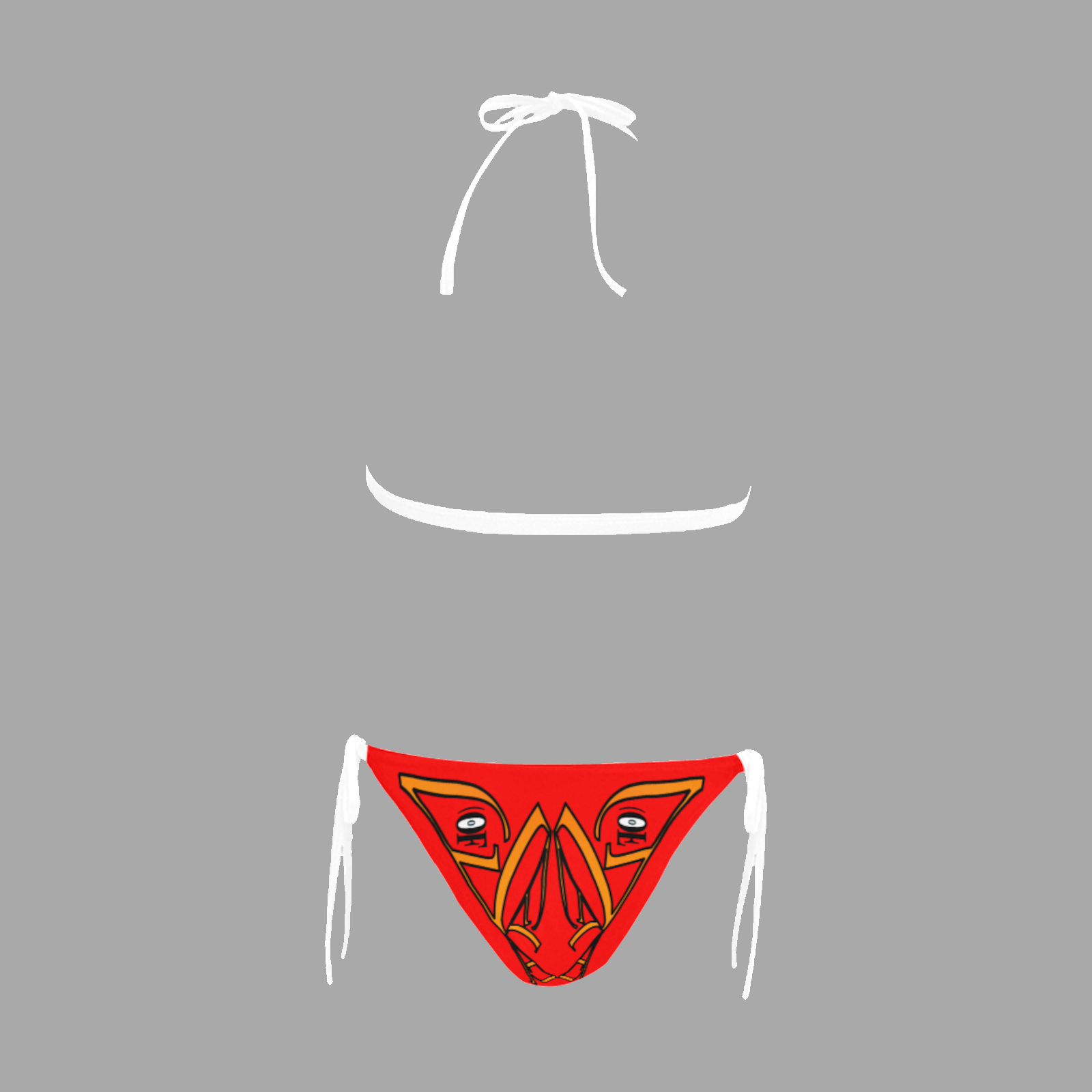 Halter bikini swimsuit red 255000000 - Image 4