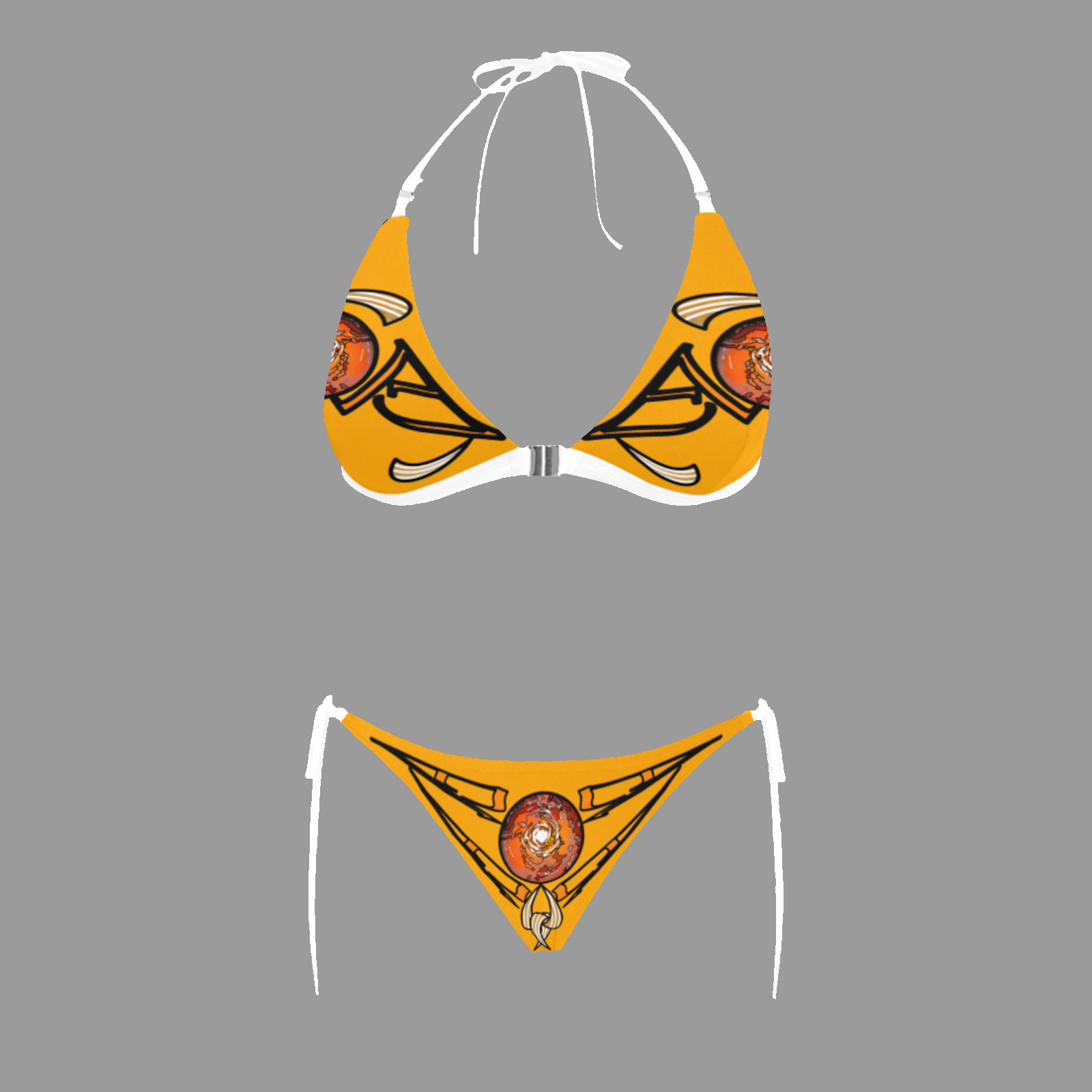 Halter bikini swimsuit orange 255165000 - Image 3