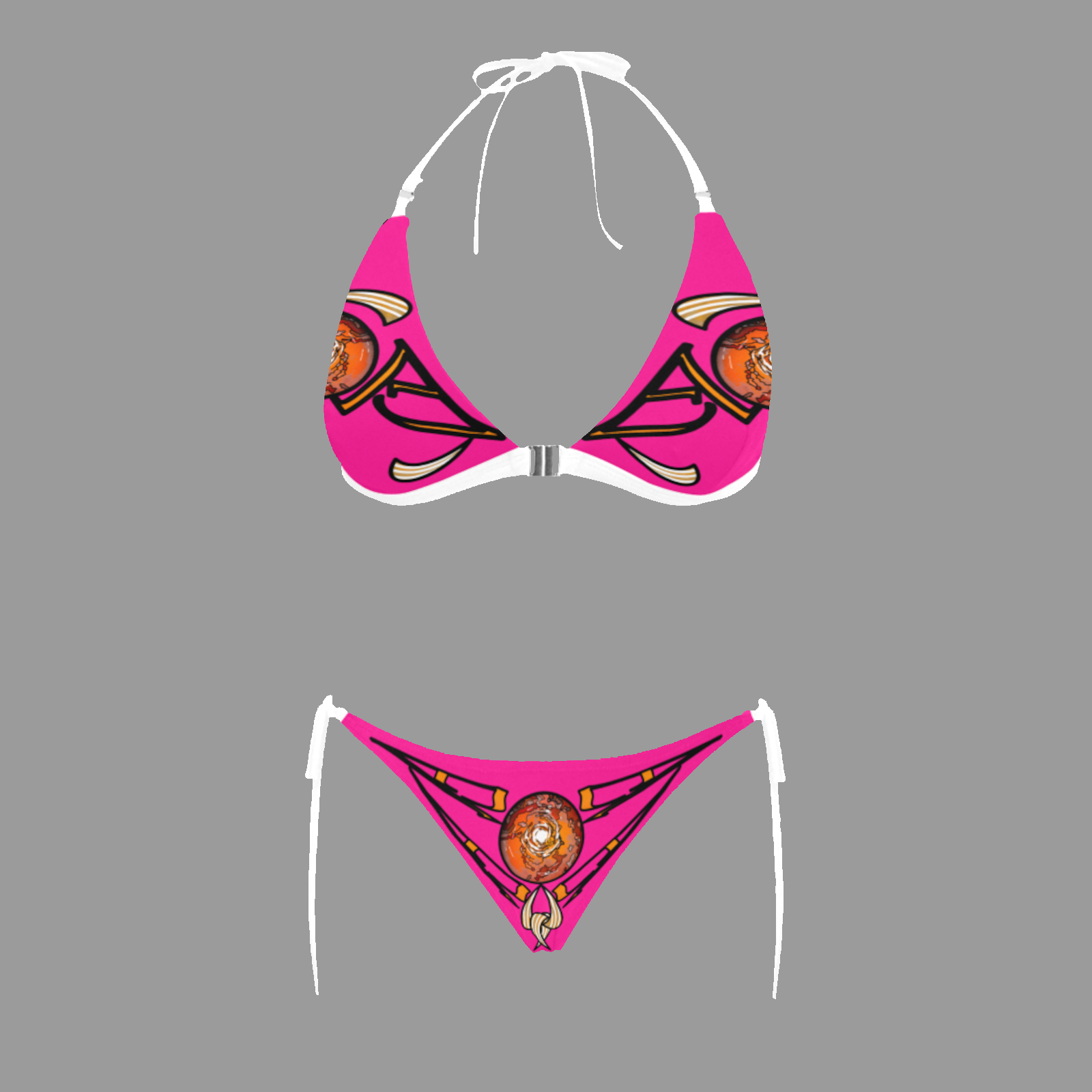 Halter bikini swimsuit pink 255020147 - Image 3
