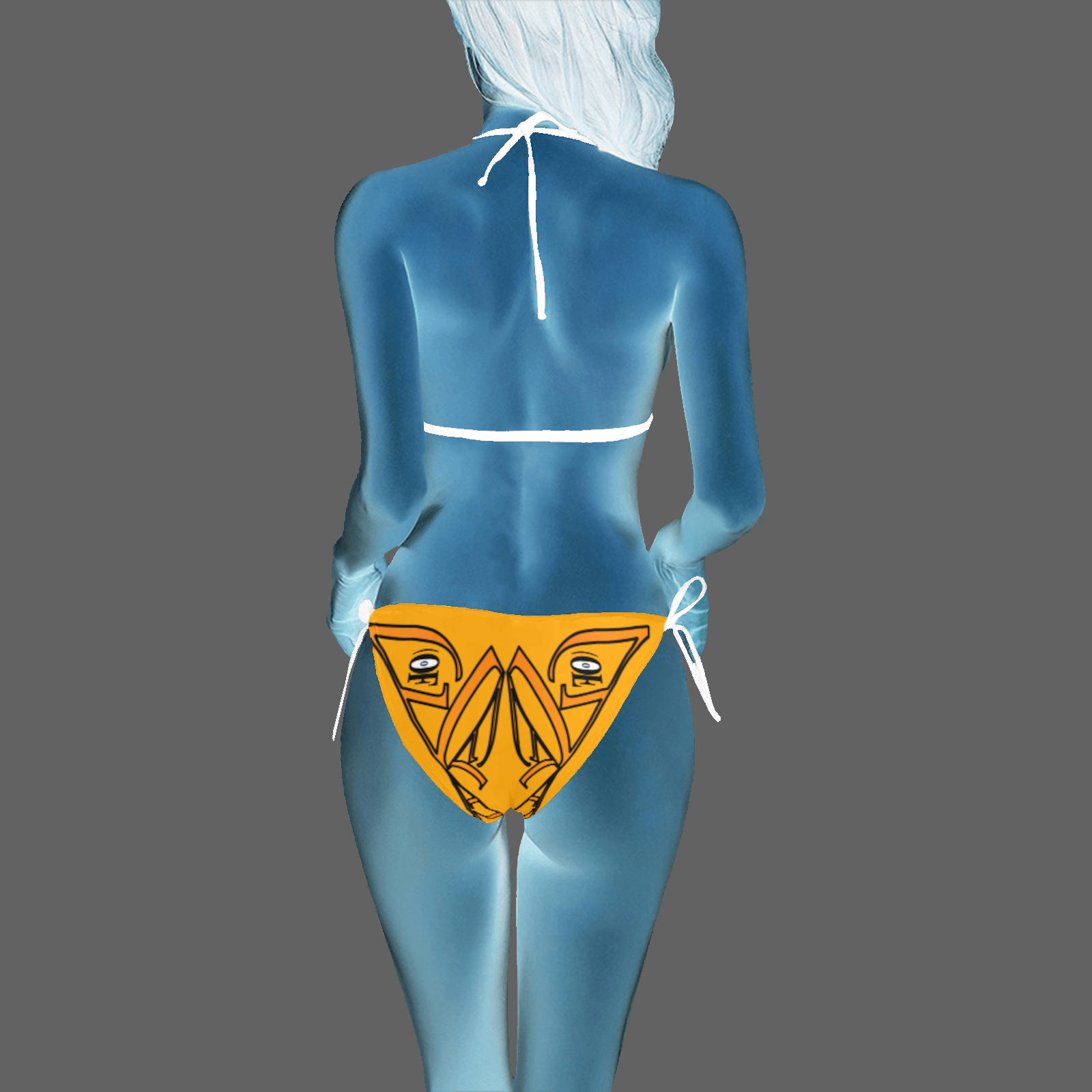 Halter bikini swimsuit orange 255165000 - Image 2