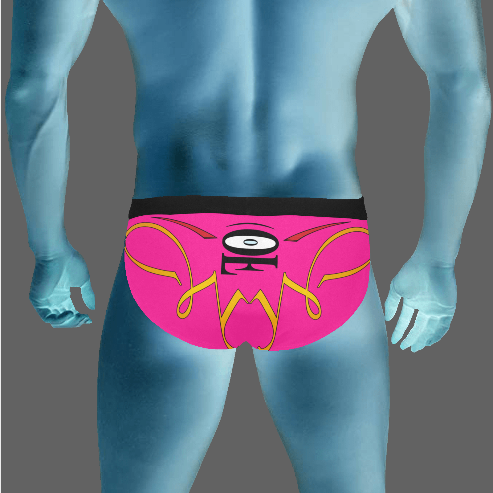 Men's mid rise briefs pink 255020147 - Image 2