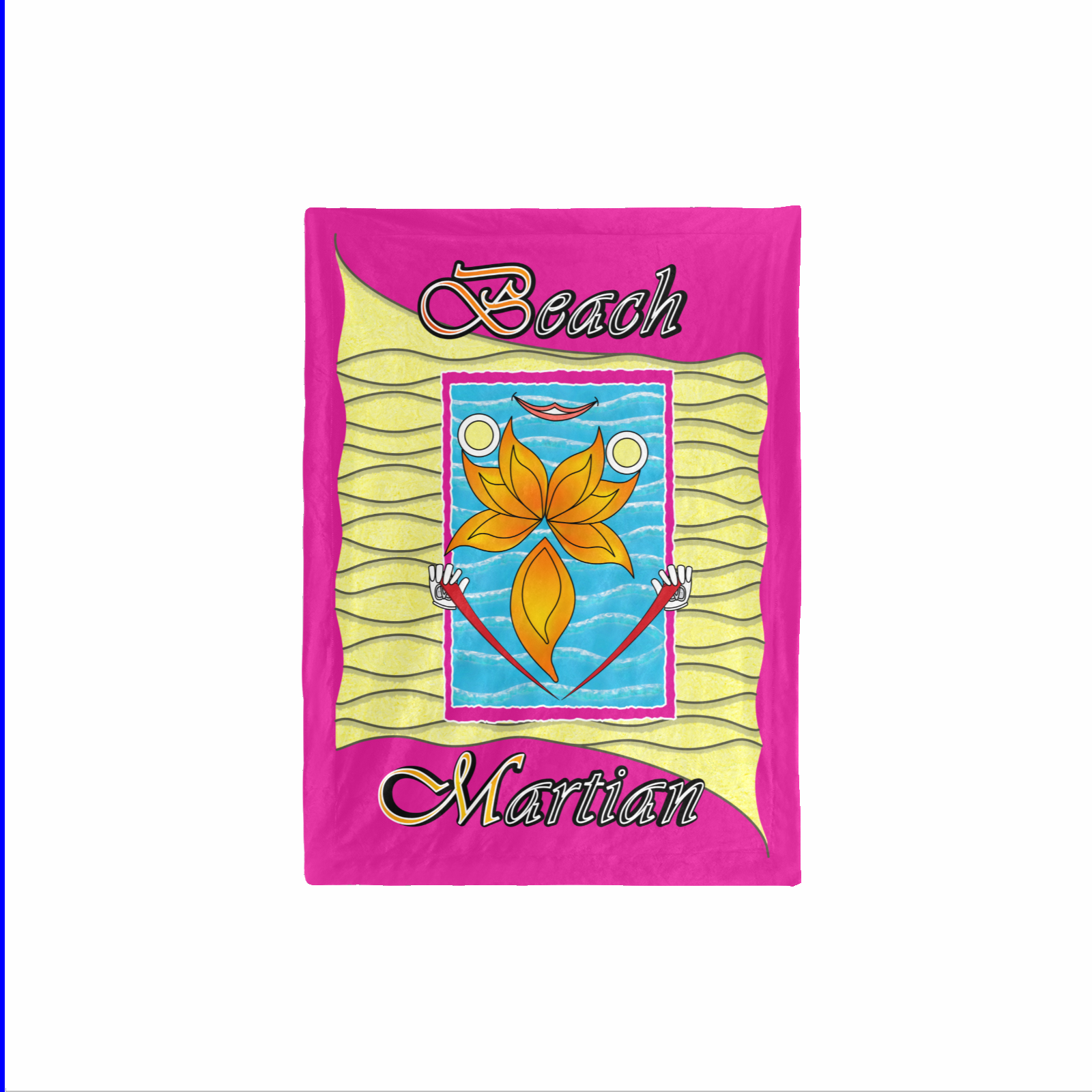 Baby Blanket 30x40 pink 255020147 Beach Martian - Image 2