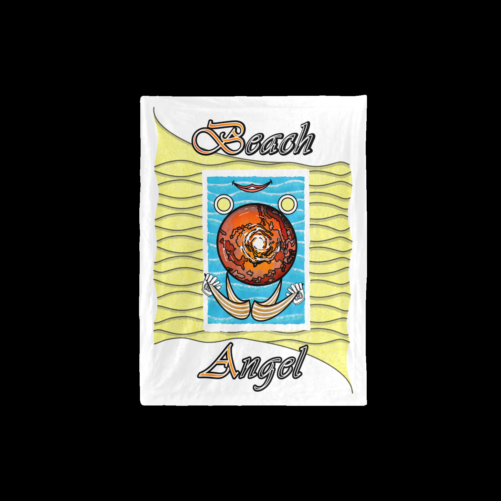 Baby Blanket 30x40 white 255255255 Beach Angel - Image 2