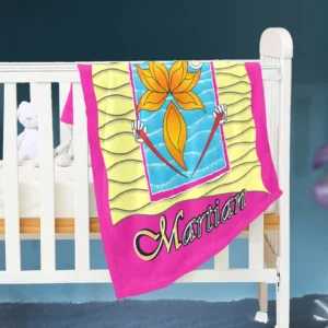 Baby Blanket 30x40 pink 255020147 Beach Martian