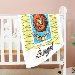 Baby Blanket 30x40 white 255255255 Beach Angel