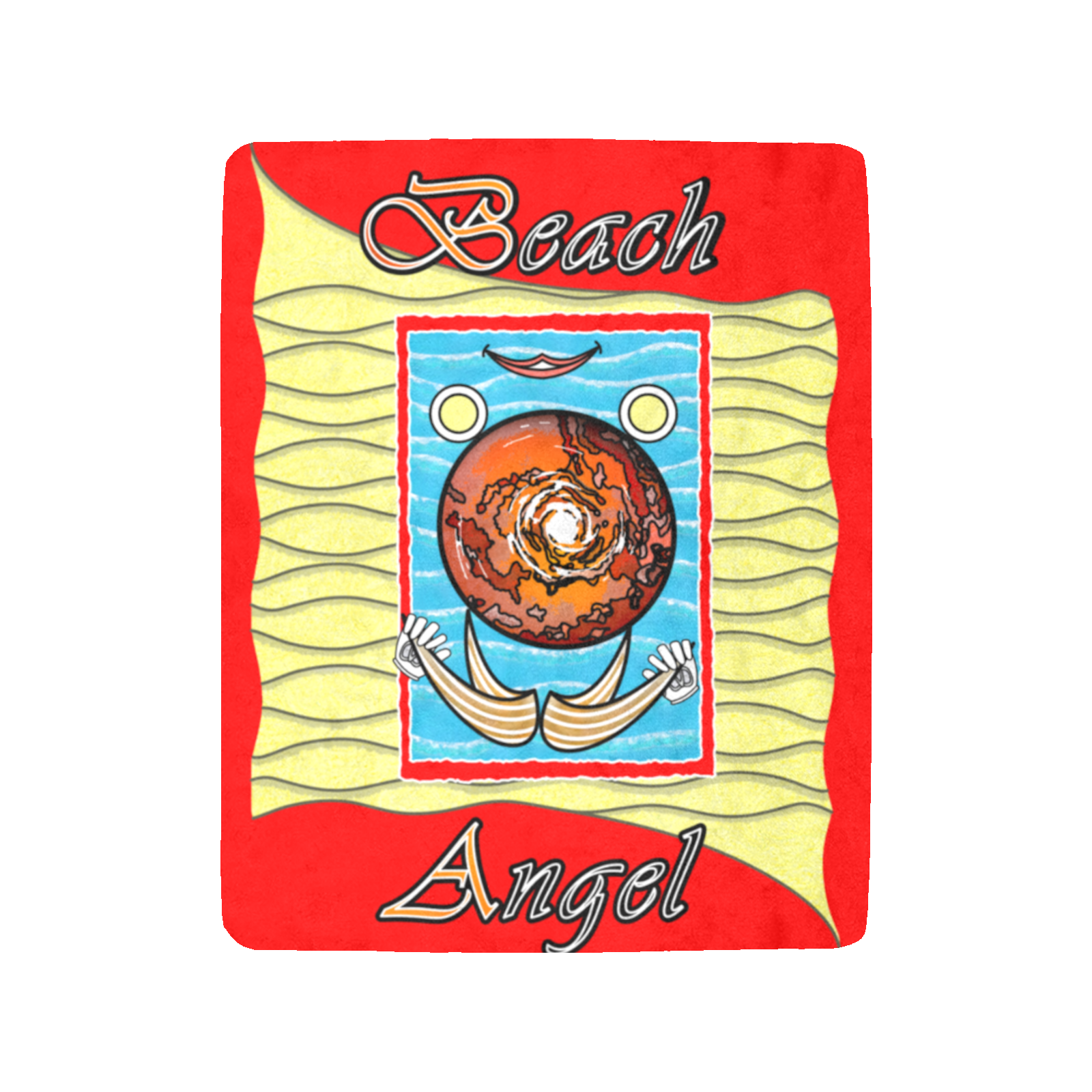 Micro Fleece Blanket 50x60 red 255000000 Beach Angel (USA) - Image 4