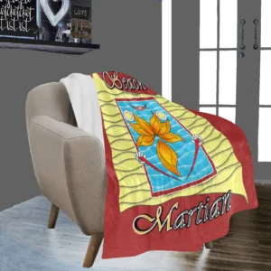 Micro Fleece Blanket 50x60 brown 165042042 Beach Martian (USA)