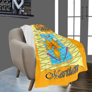 Micro Fleece Blanket 50x60 orange 255165000 Beach Martian (USA)