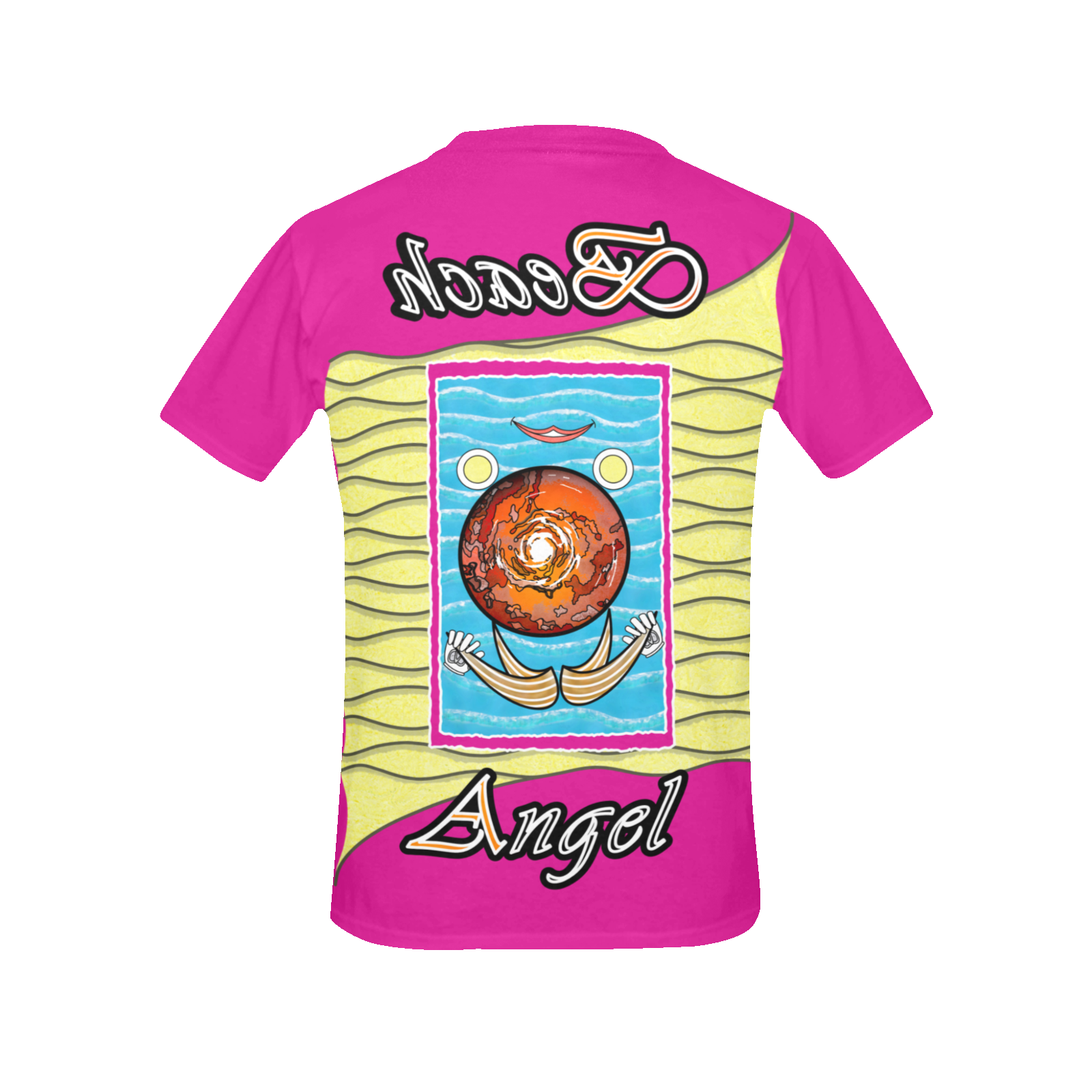 Women's Crew Neck T-Shirt pink 255020147 Beach Angel (USA) - Image 4
