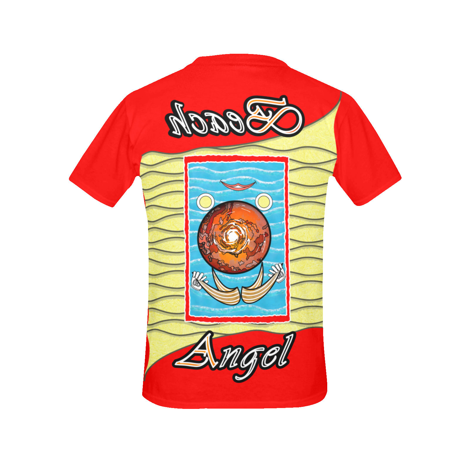 Women's Crew Neck T-Shirt red 255000000 Beach Angel (USA) - Image 4