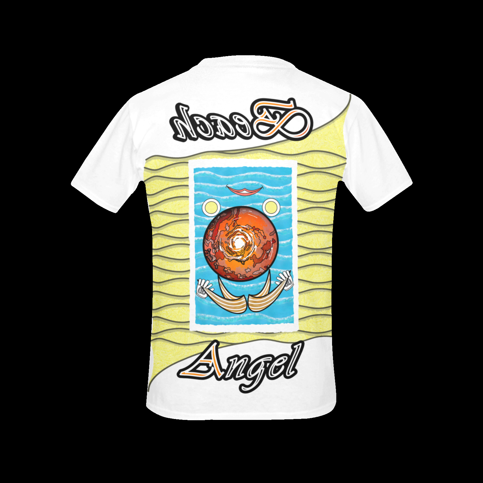 Women's Crew Neck T-Shirt white 255255255 Beach Angel (USA) - Image 4