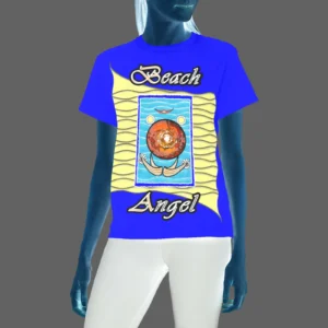 Women's Crew Neck T-Shirt blue 000000255 Beach Angel