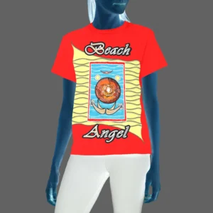 Women's Crew Neck T-Shirt red 255000000 Beach Angel