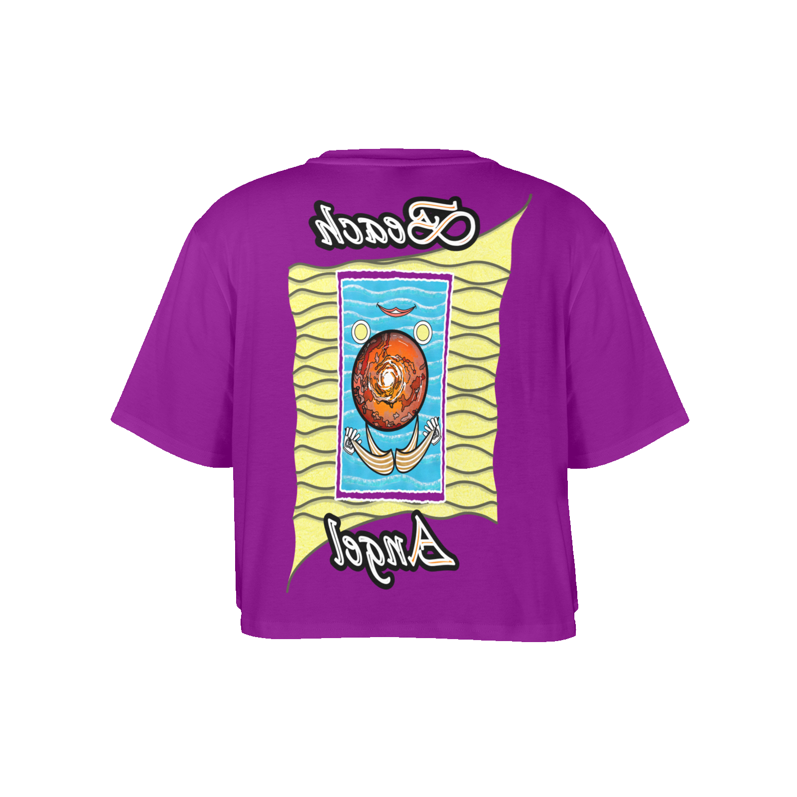 Women's Cropped T-shirt purple 128000128 Beach Angel - Image 4