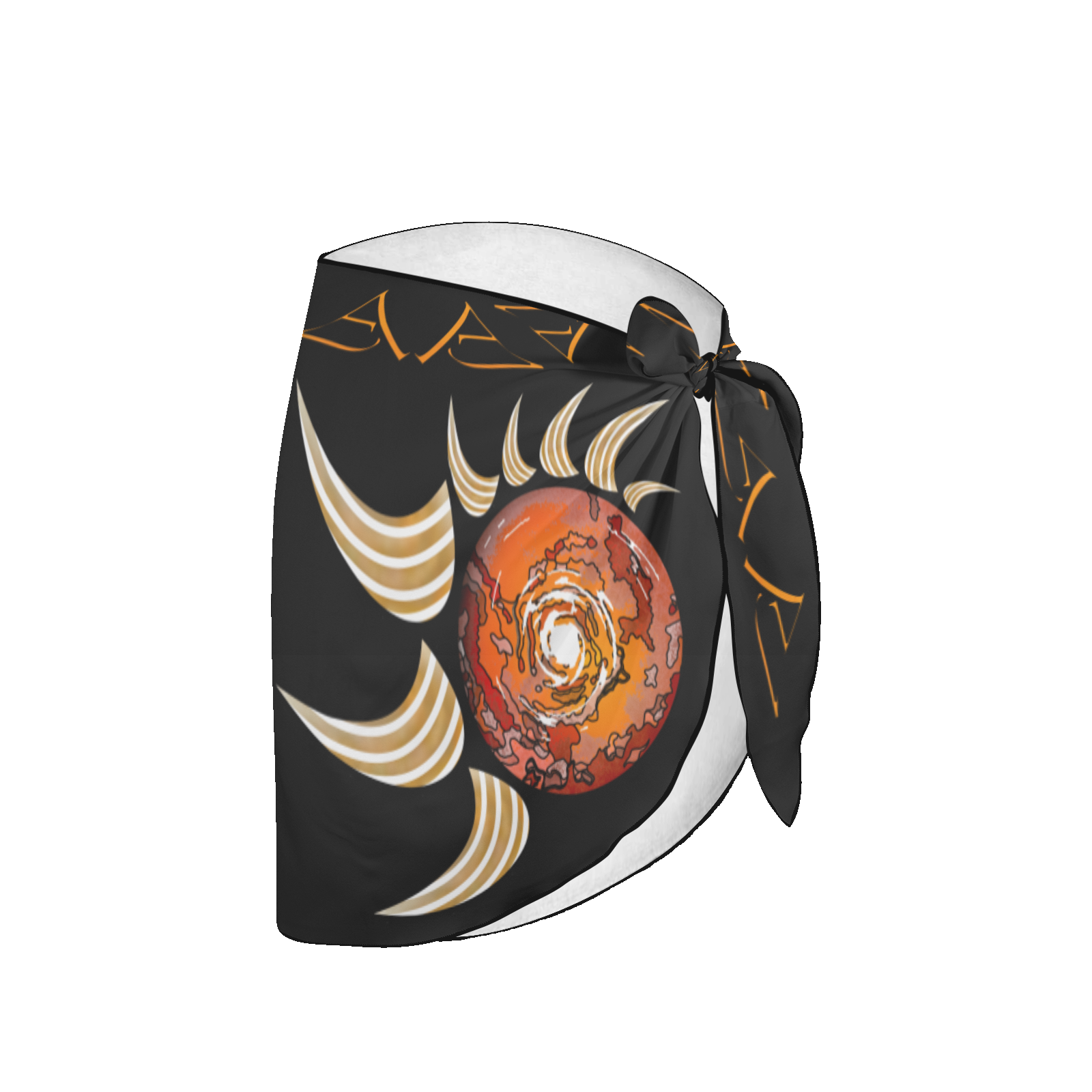 Women's beach sarong wrap black 000000000 (USA) - Image 4