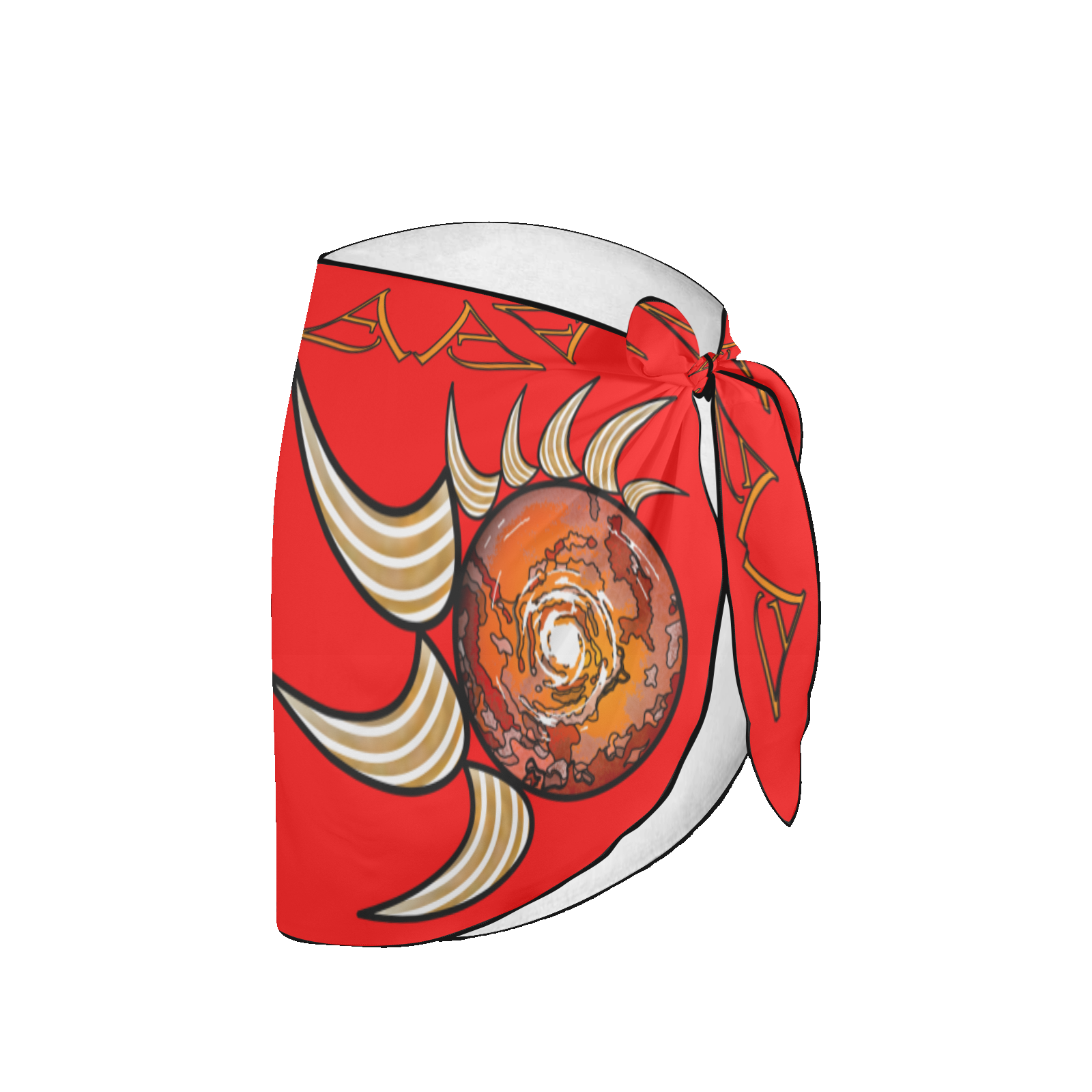 Women's beach sarong wrap red 255000000 (USA) - Image 4