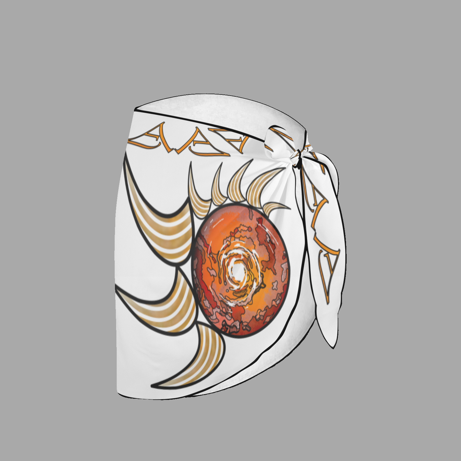 Women's beach sarong wrap white 255255255 (USA) - Image 4