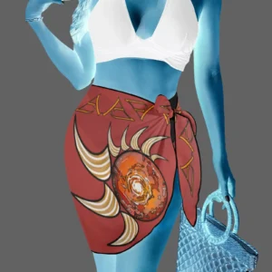 Women's beach sarong wrap brown 165042042 (USA)