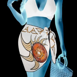 Women's beach sarong wrap white 255255255 (USA)