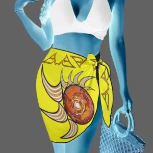 Women's beach sarong wrap yellow 255255000 (USA)