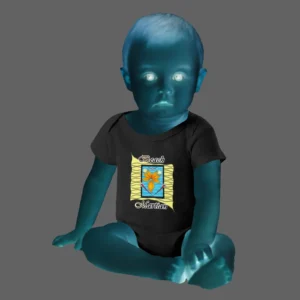 Baby's Short-Sleeve Bodysuit black 000000000 Beach Martian