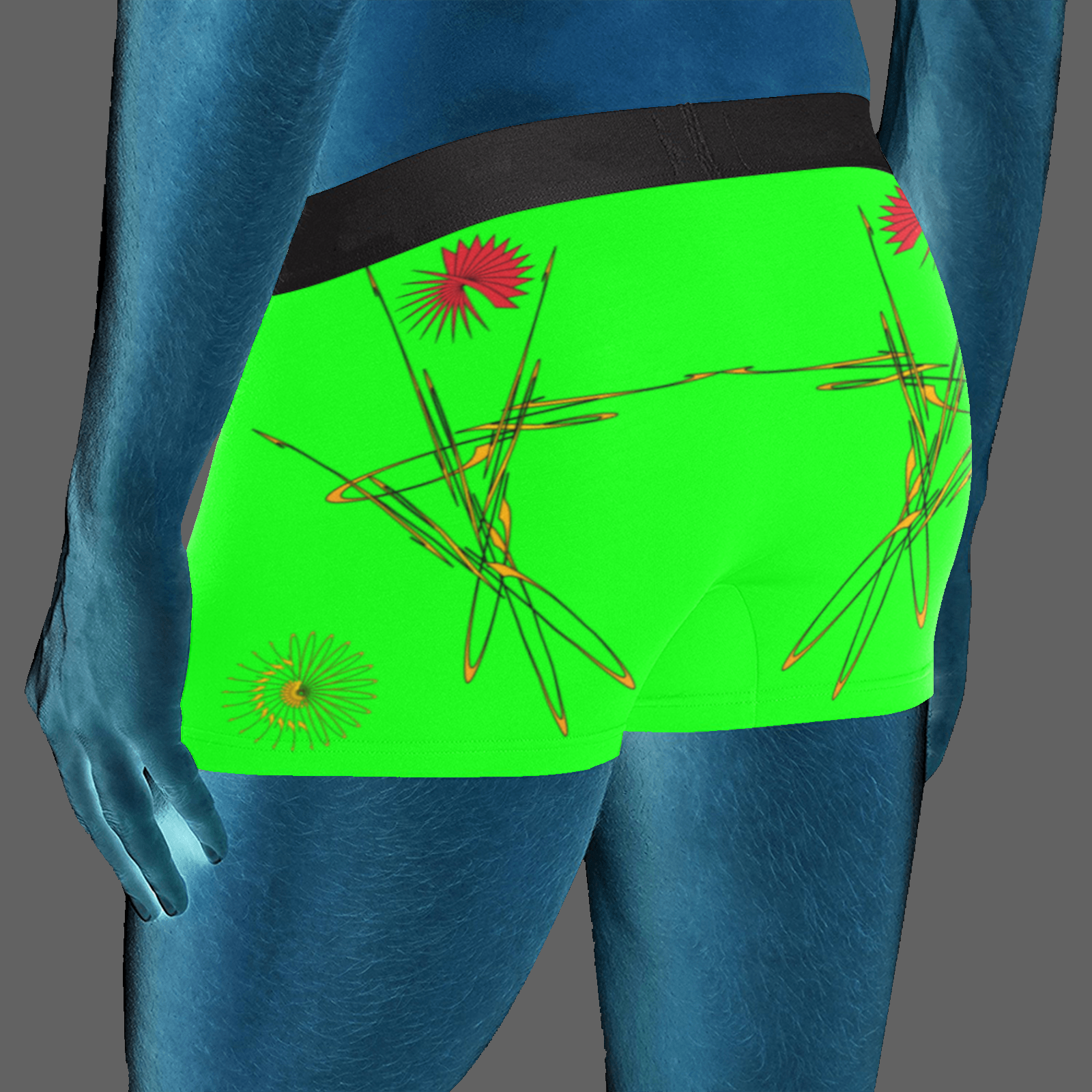 Men's boxer briefs 3P green 000255000 (USA) - Image 2