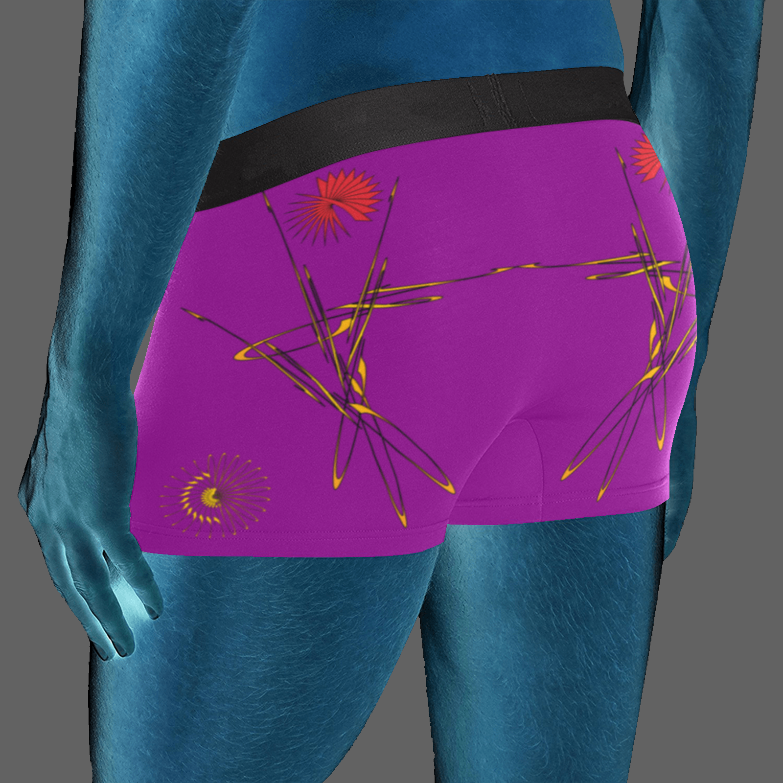 Men's boxer briefs 3P purple 128000128 (USA) - Image 2