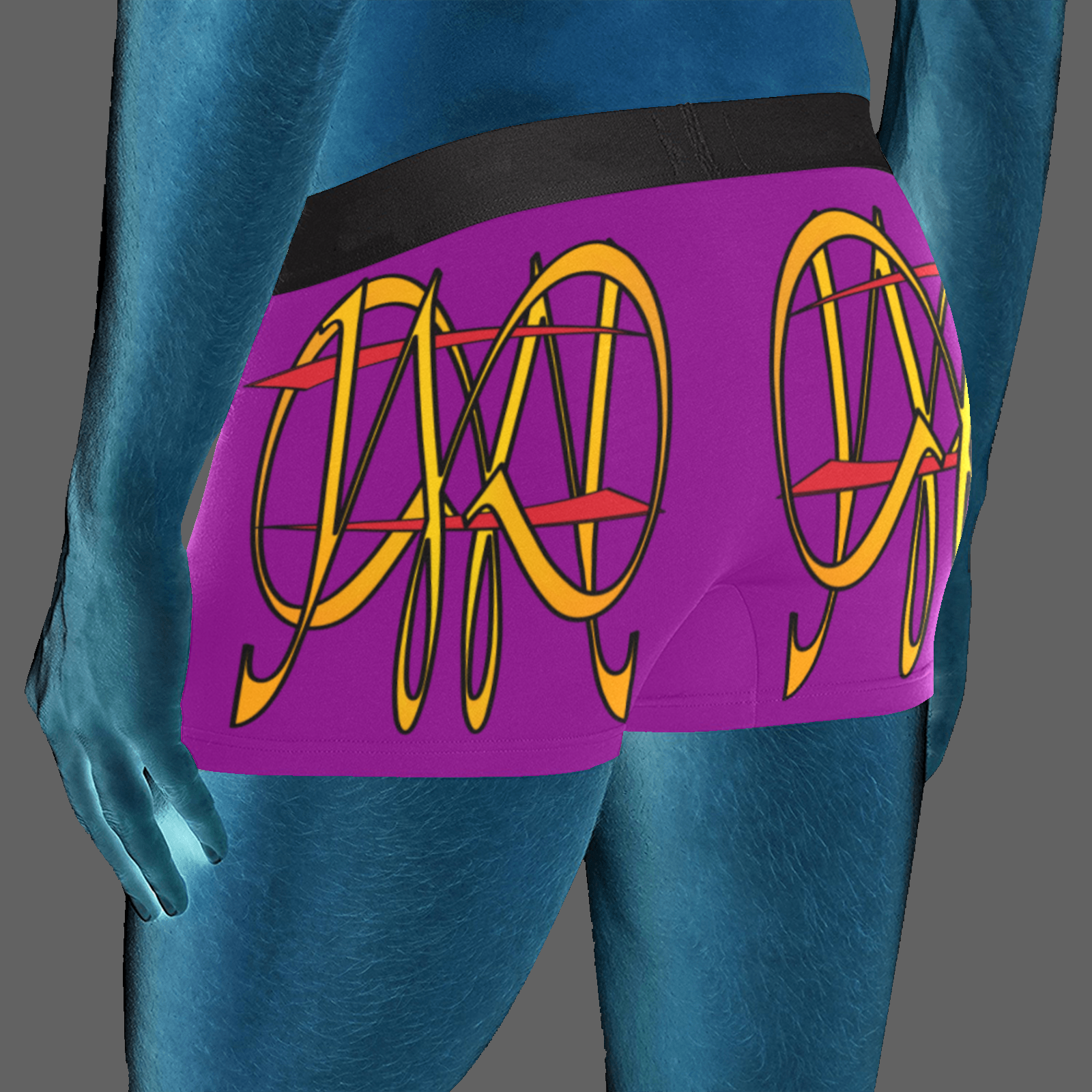 Men's boxer briefs (with waistband) purple 128000128 (USA) - Image 2