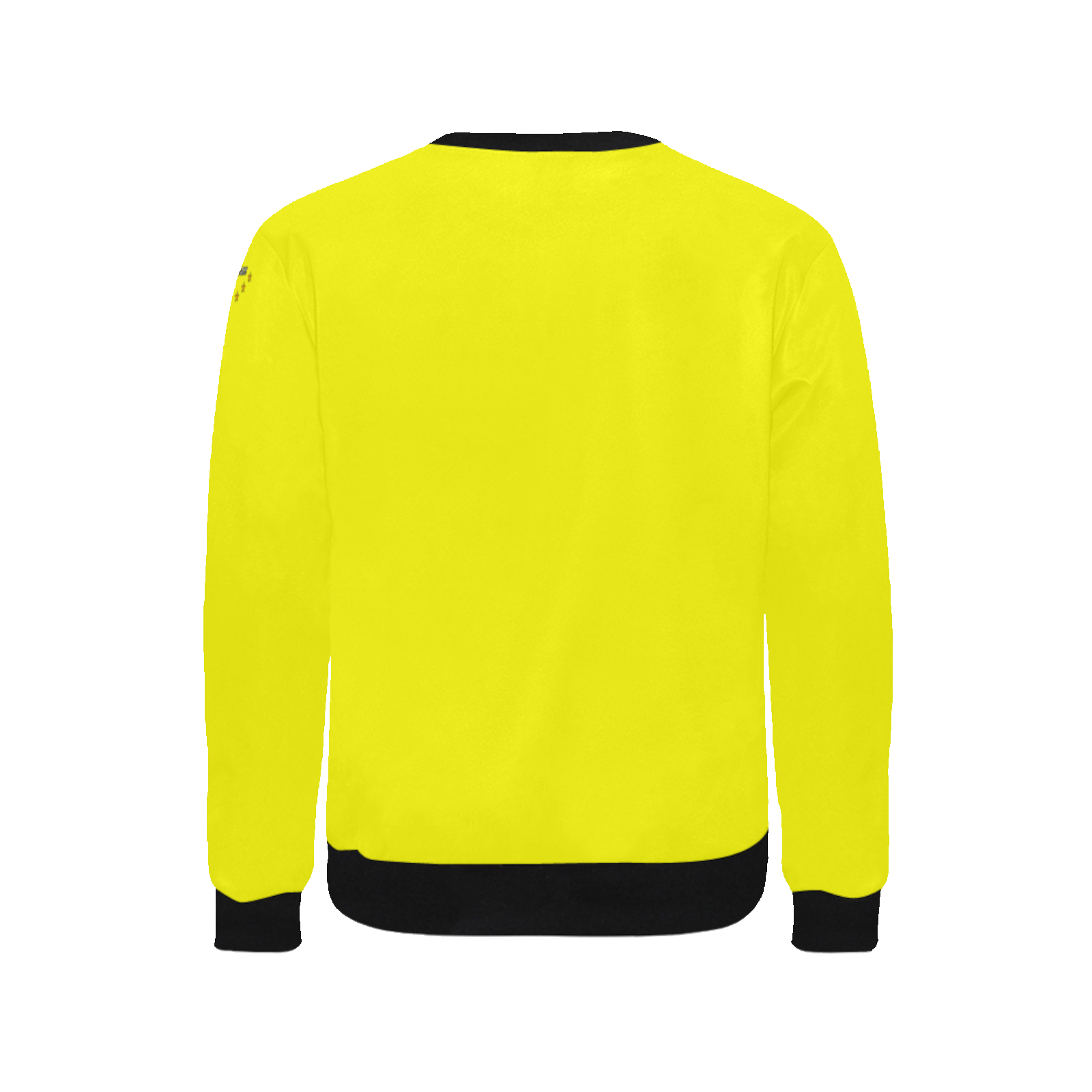 Men's crewneck sweatshirt yellow 255255000 like Embroidered Martian - Image 4