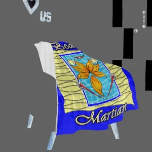 Micro Fleece Blanket 30x40 blue 000000255 Beach Martian (USA)