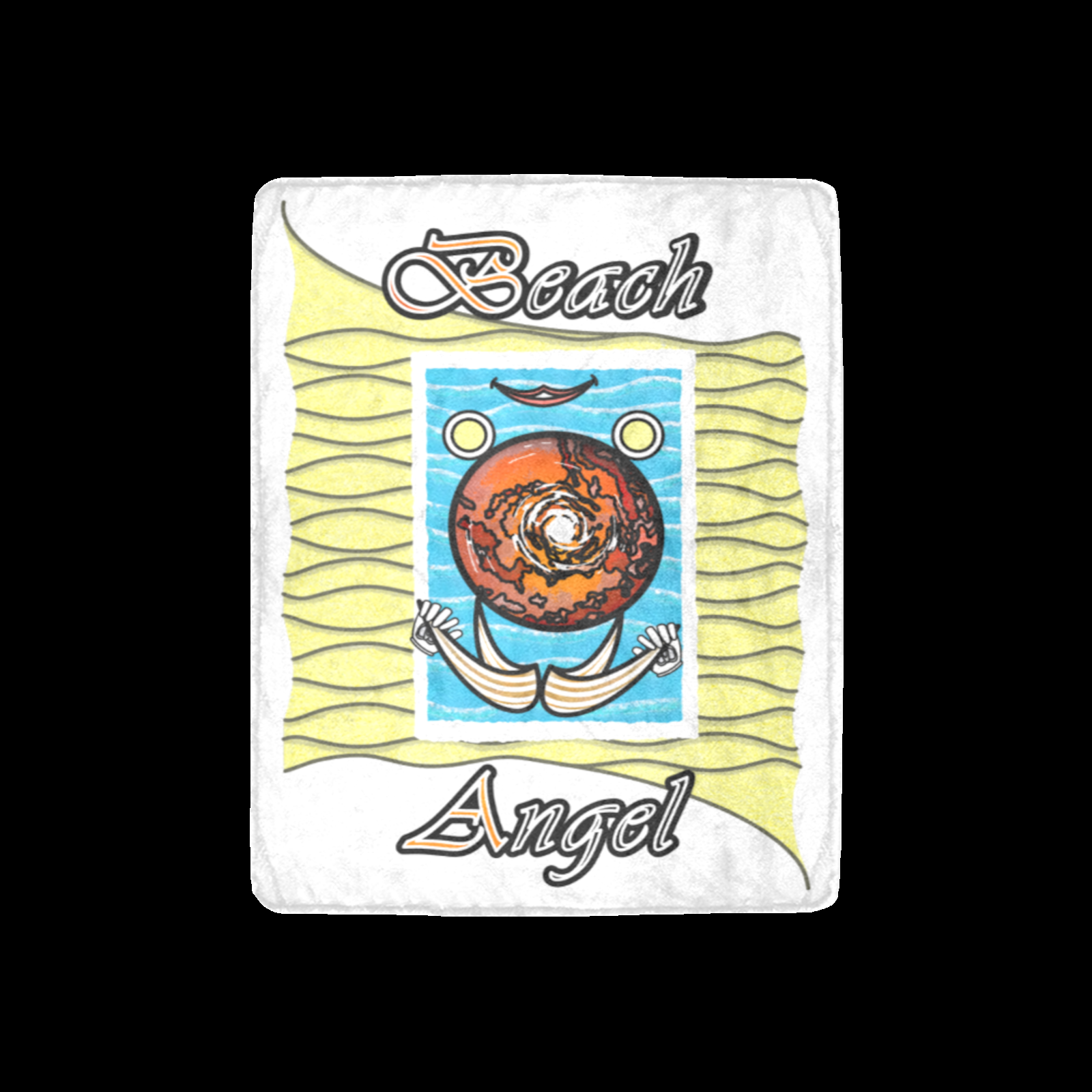 Micro Fleece Blanket 30x40 white 255255255 Beach Angel (USA) - Image 3
