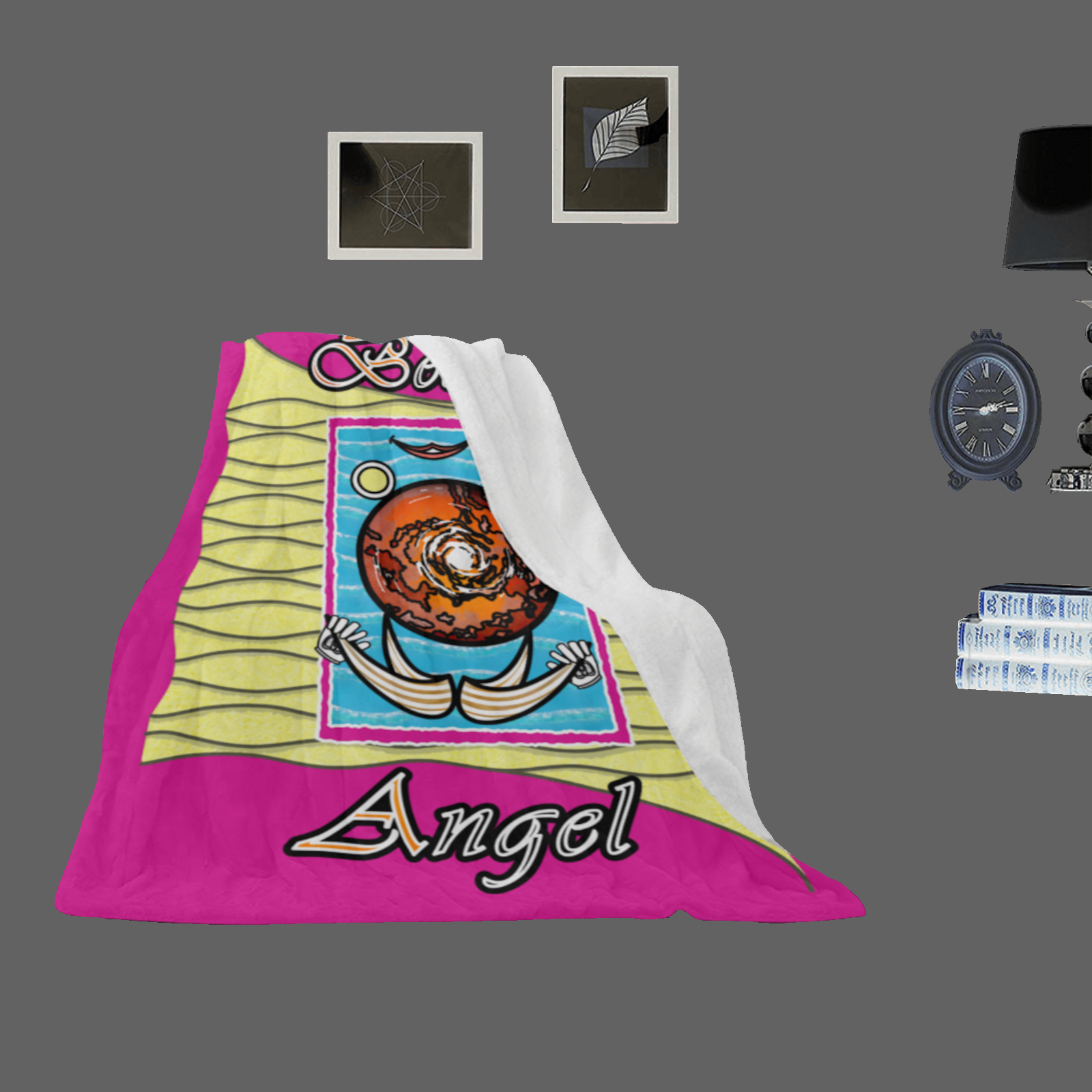 Micro Fleece Blanket 30x40 pink 255020147 Beach Angel (USA) - Image 2