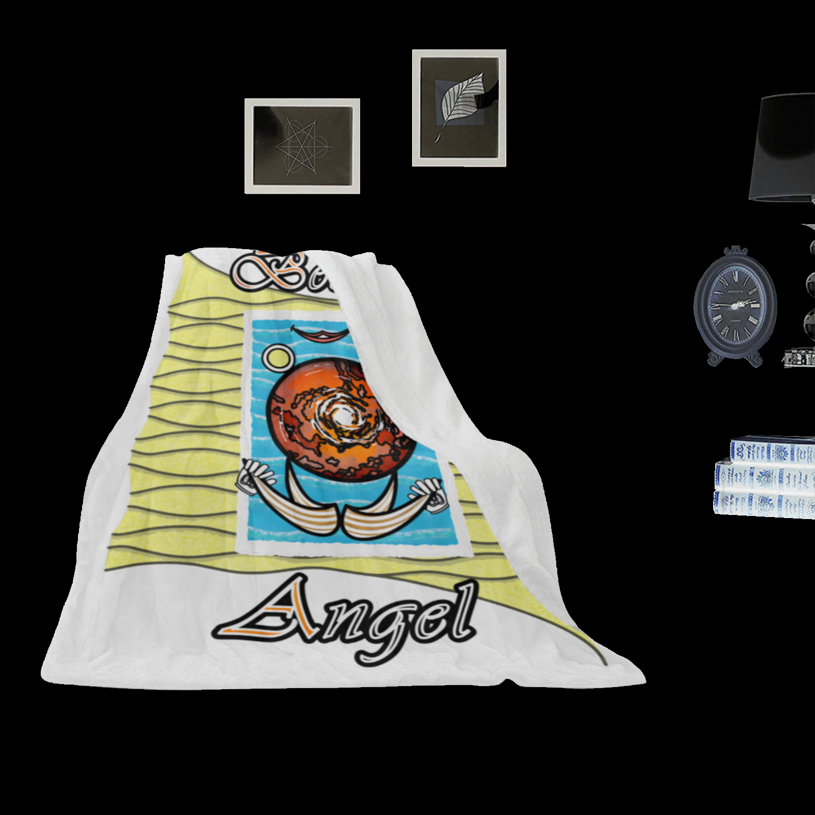 Micro Fleece Blanket 30x40 white 255255255 Beach Angel (USA) - Image 2