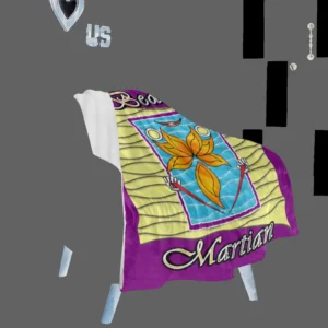 Micro Fleece Blanket 30x40 purple 128000128 Beach Martian (USA)