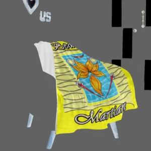 Micro Fleece Blanket 30x40 yellow 255255000 Beach Martian (USA)