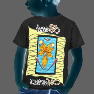 Little boy's crew neck T-shirt black 000000000 Beach Martian (USA)