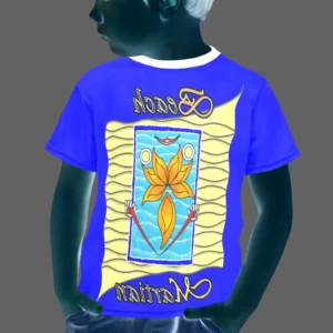 Little boy's crew neck T-shirt blue 000000255 Beach Martian