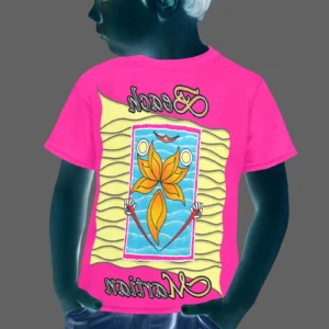 Little boy's crew neck T-shirt pink 255020147 Beach Martian (USA)