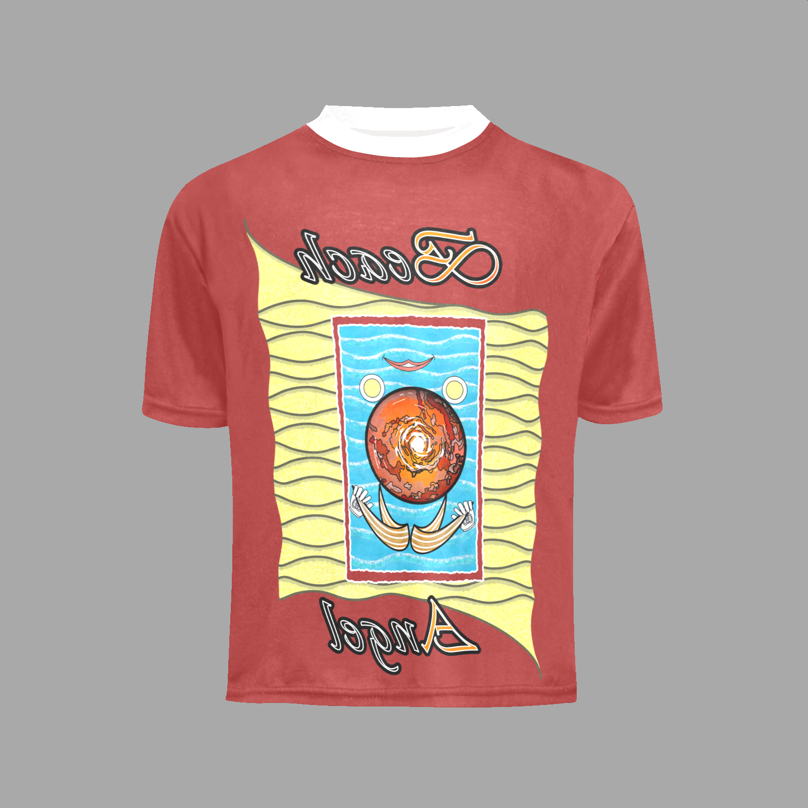 Little girl's crew neck T-shirt brown 165042042 Beach Angel (USA) - Image 4