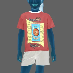 Little girl's crew neck T-shirt brown 165042042 Beach Angel (USA)