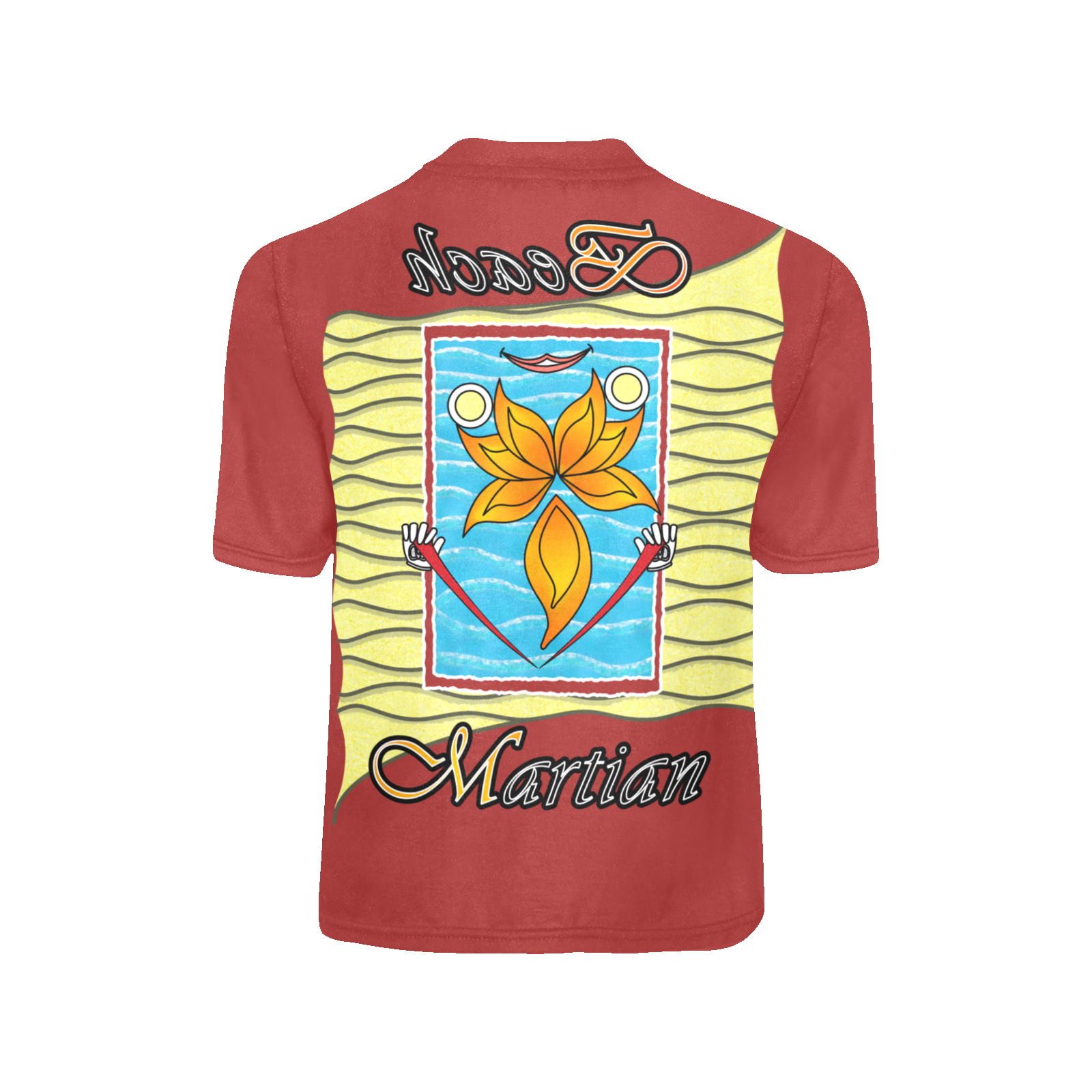 Teens boys' crew neck T-shirt brown 165042042 Beach Martian (USA) - Image 4