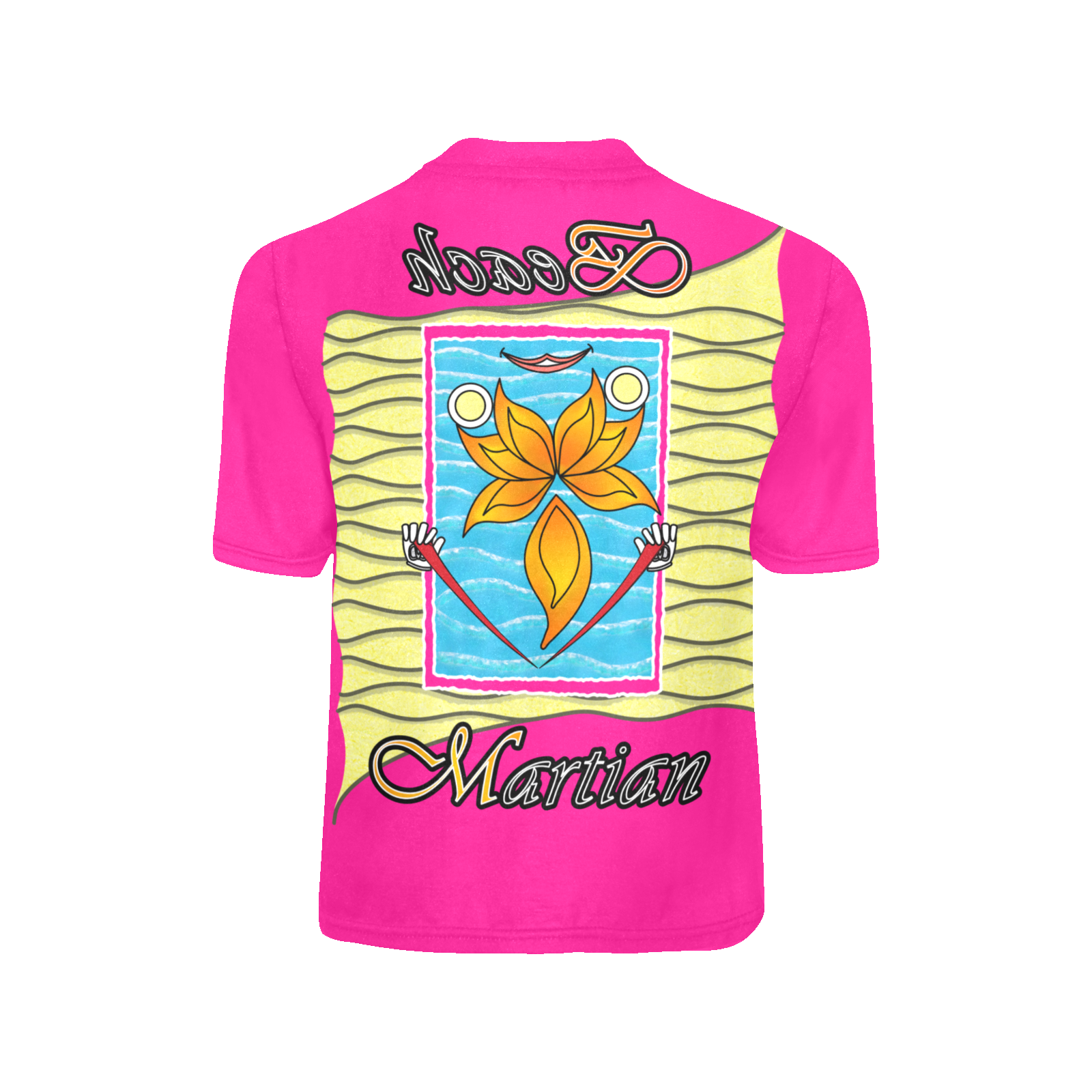 Teens boys' crew neck T-shirt pink 255020147 Beach Martian (USA) - Image 4