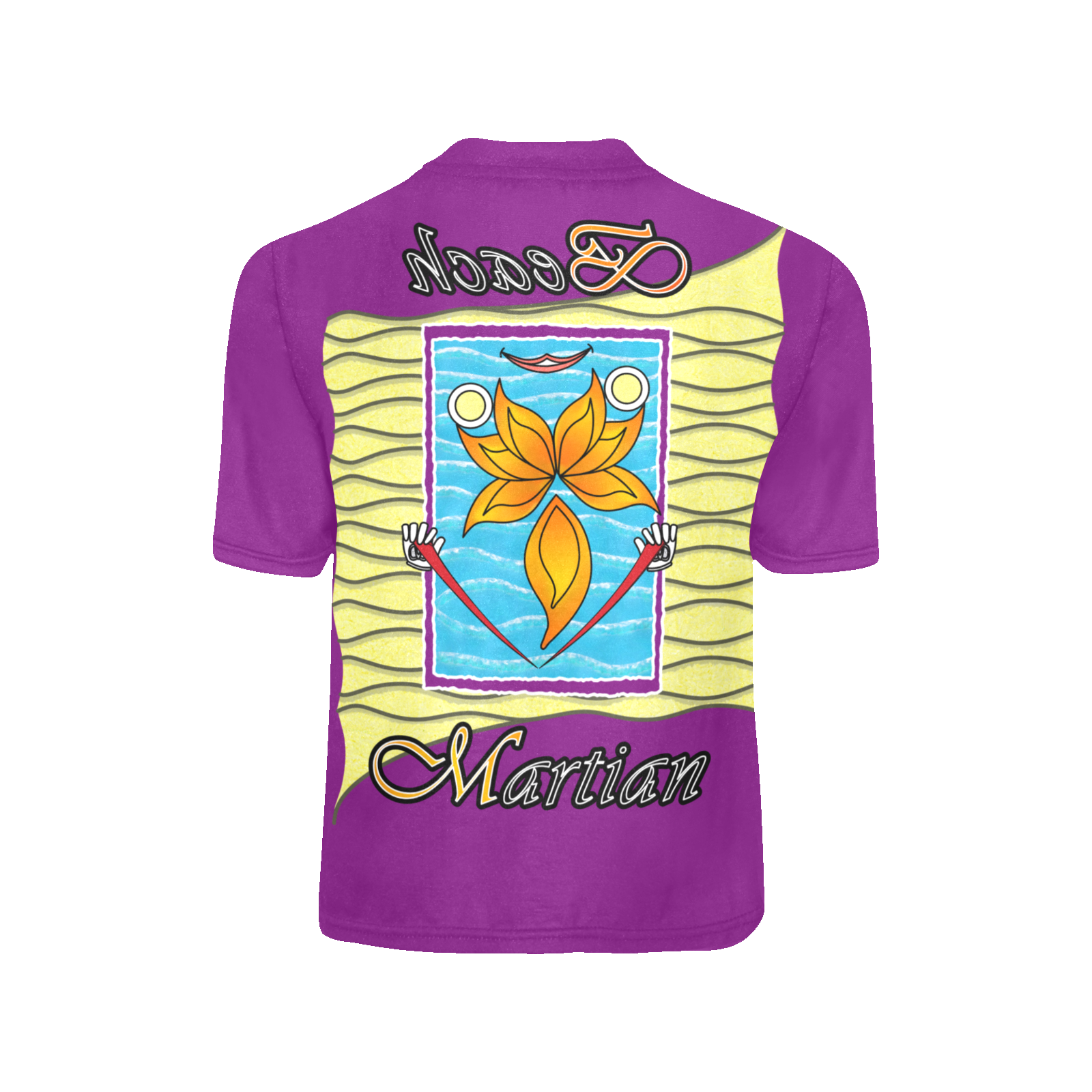 Teens boys' crew neck T-shirt purple 128000128 Beach Martian (USA) - Image 4